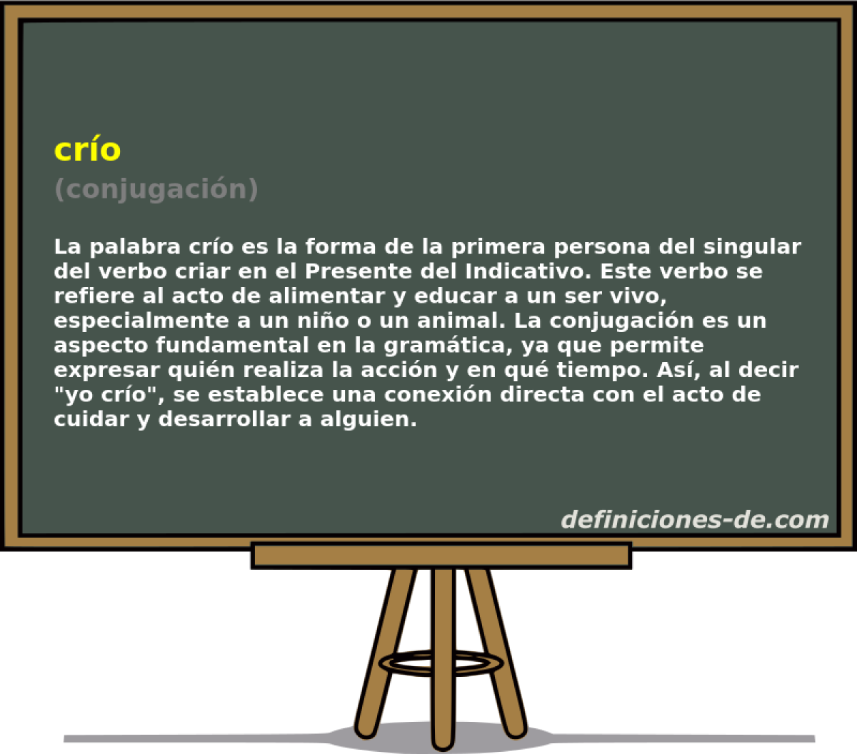 cr�o (conjugaci�n)