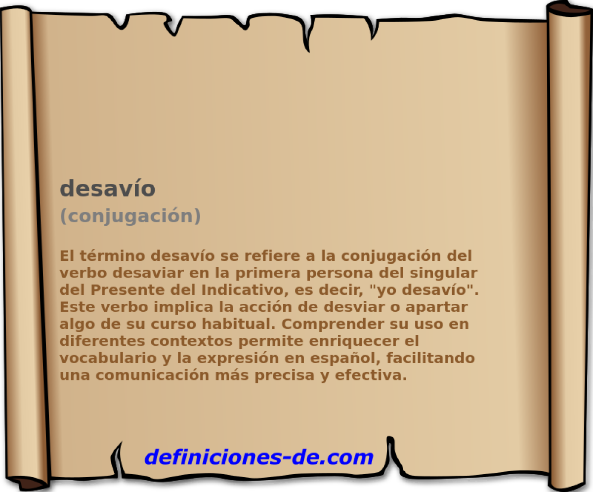 desavo (conjugacin)