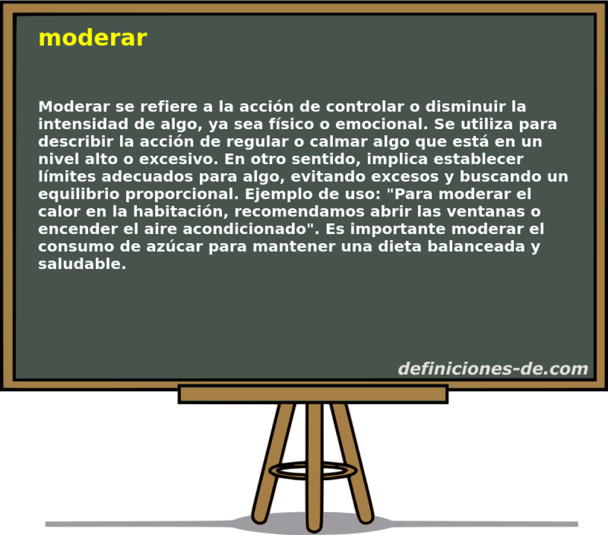 moderar 