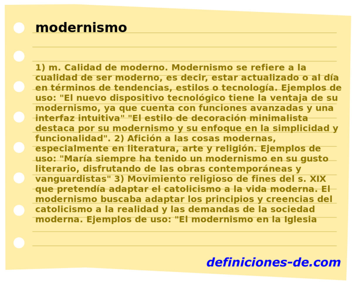 modernismo 