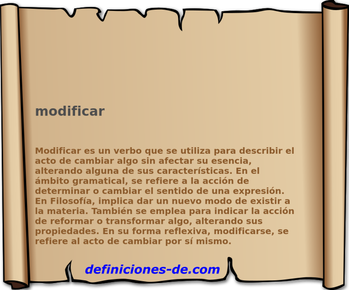 modificar 