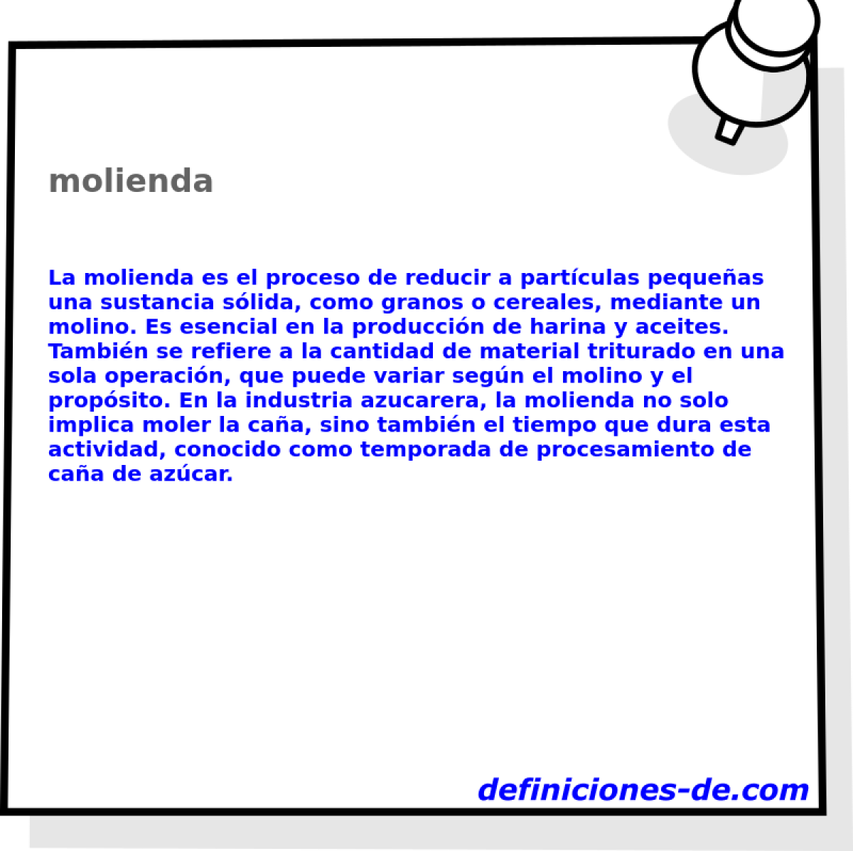 molienda 