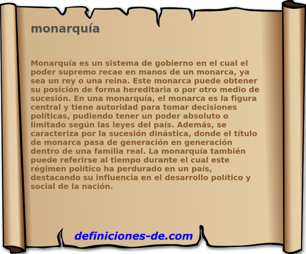 Monarquía | Significado de monarquía