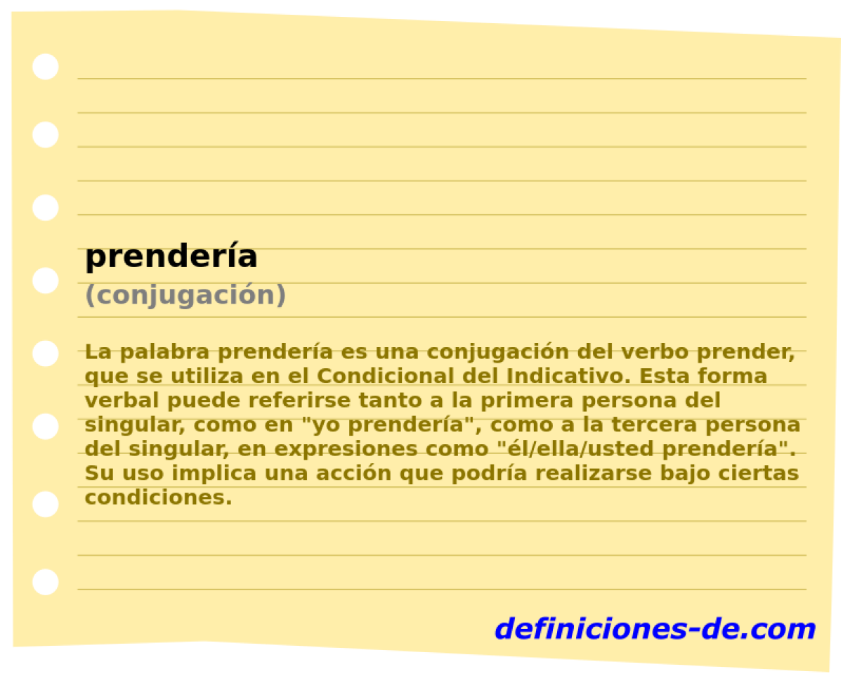 prendería (conjugación)