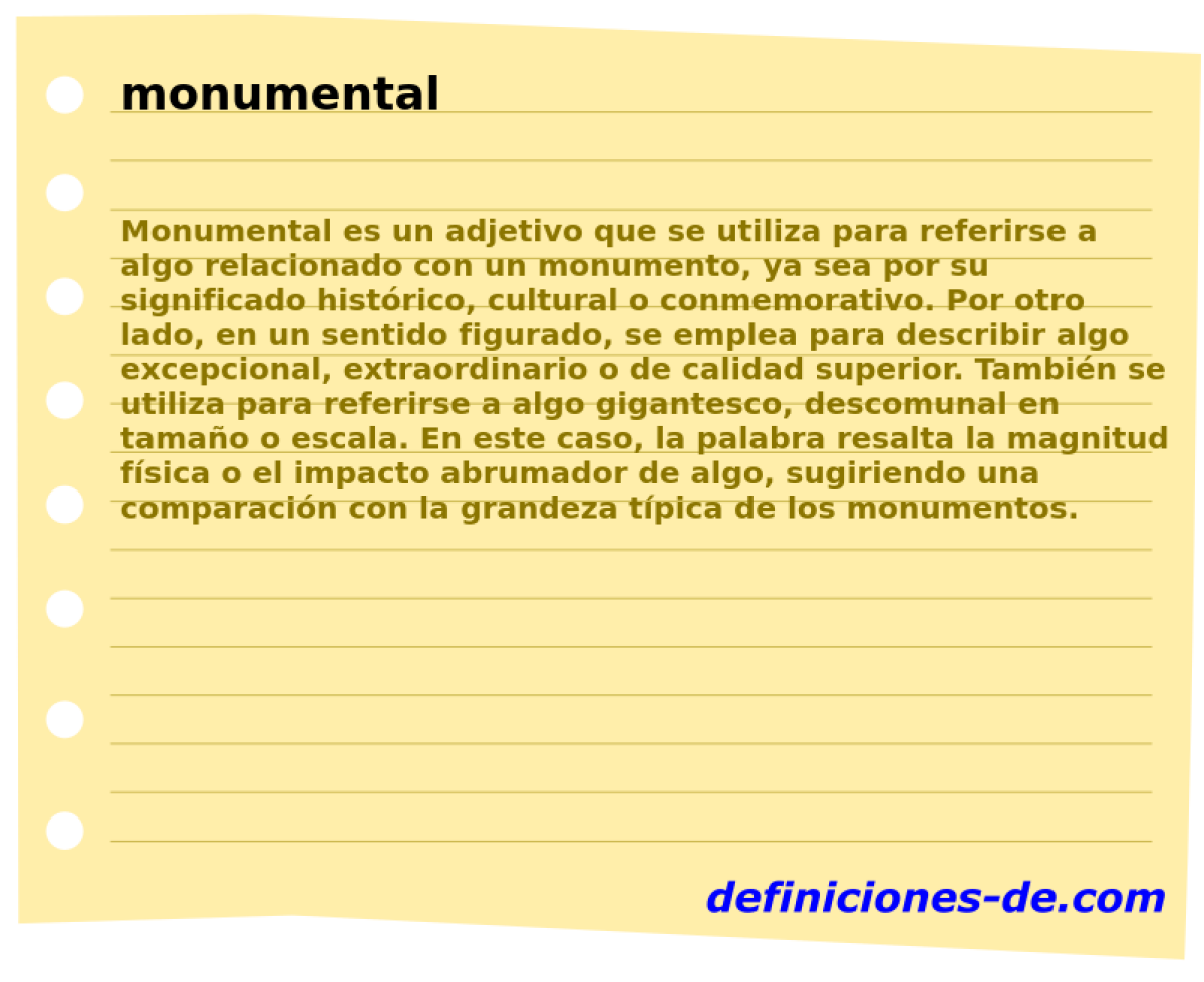 monumental 