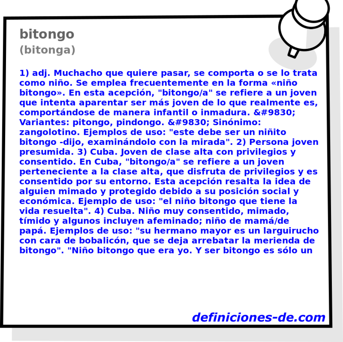 bitongo (bitonga)