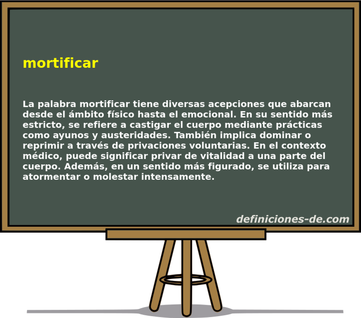 mortificar 