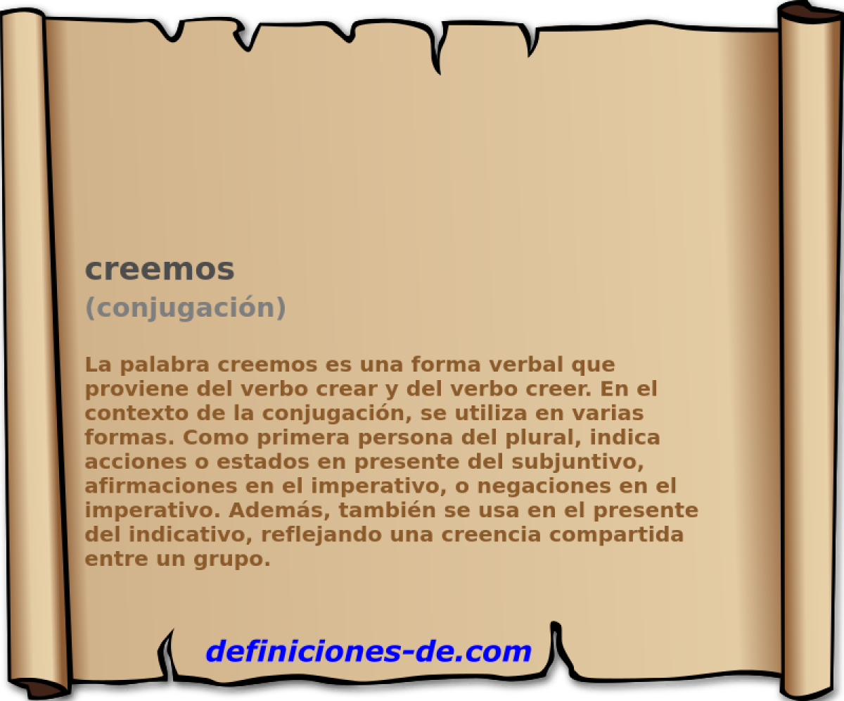creemos (conjugaci�n)
