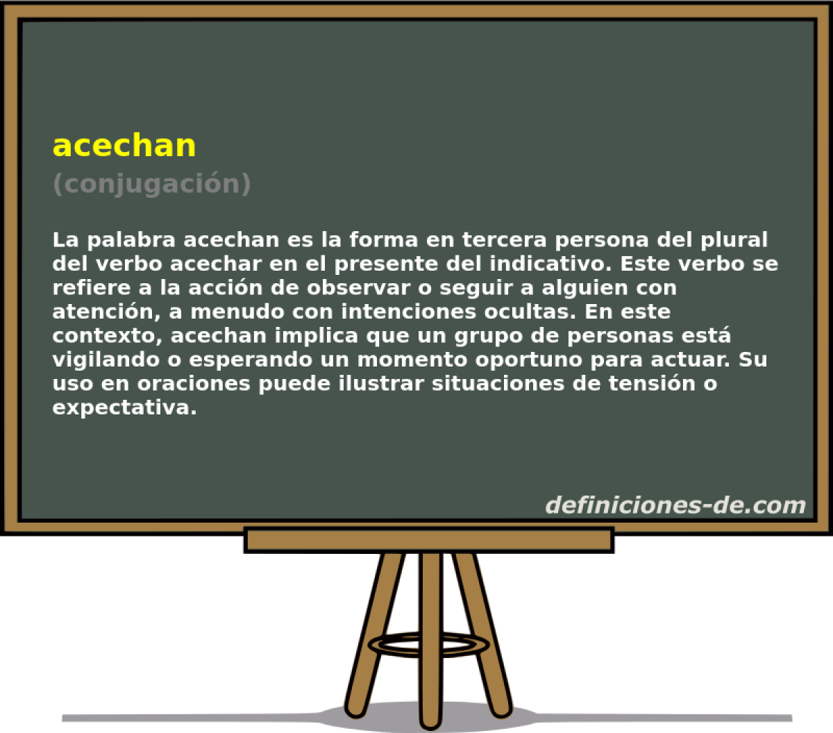 acechan (conjugaci�n)
