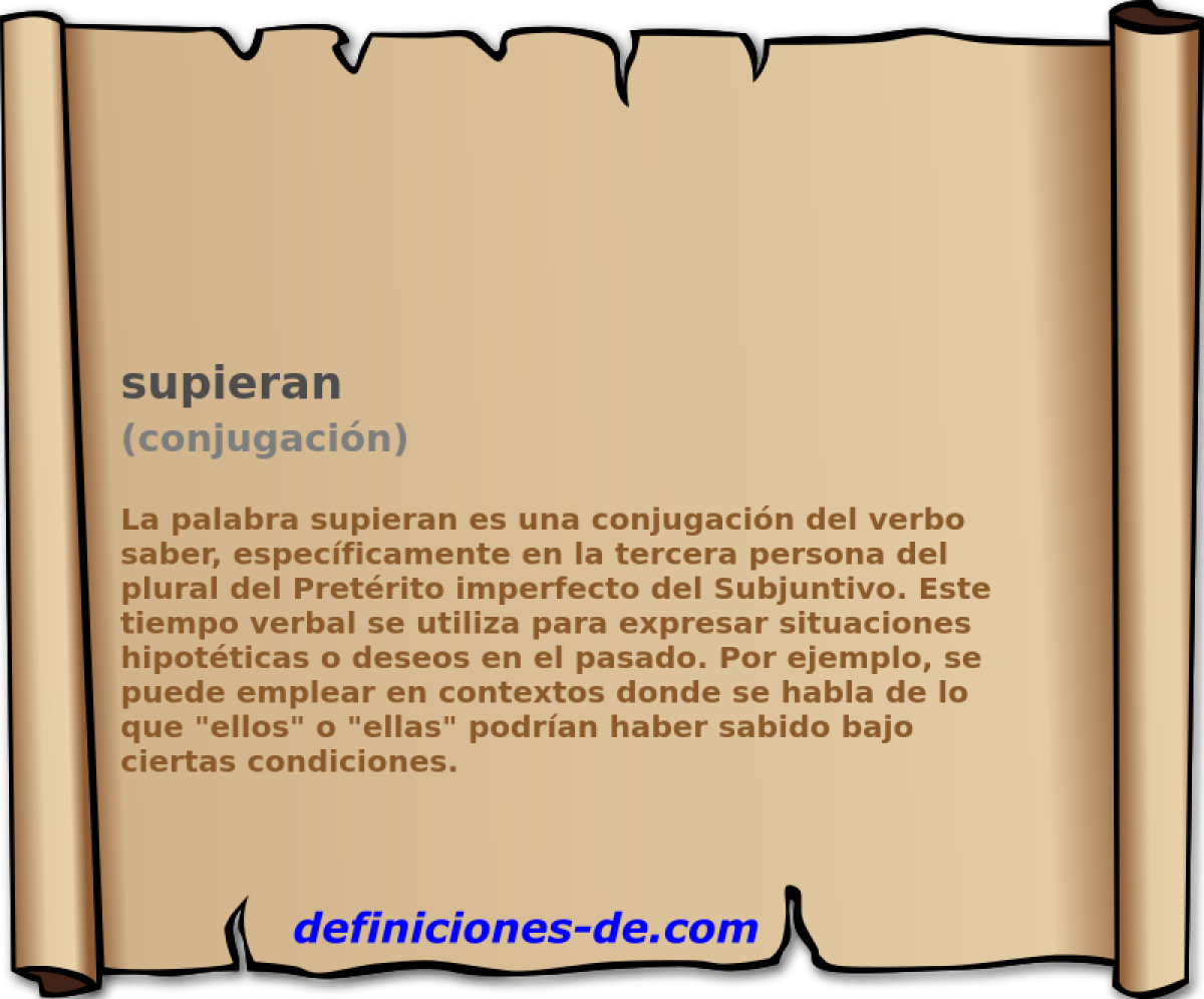 supieran (conjugación)