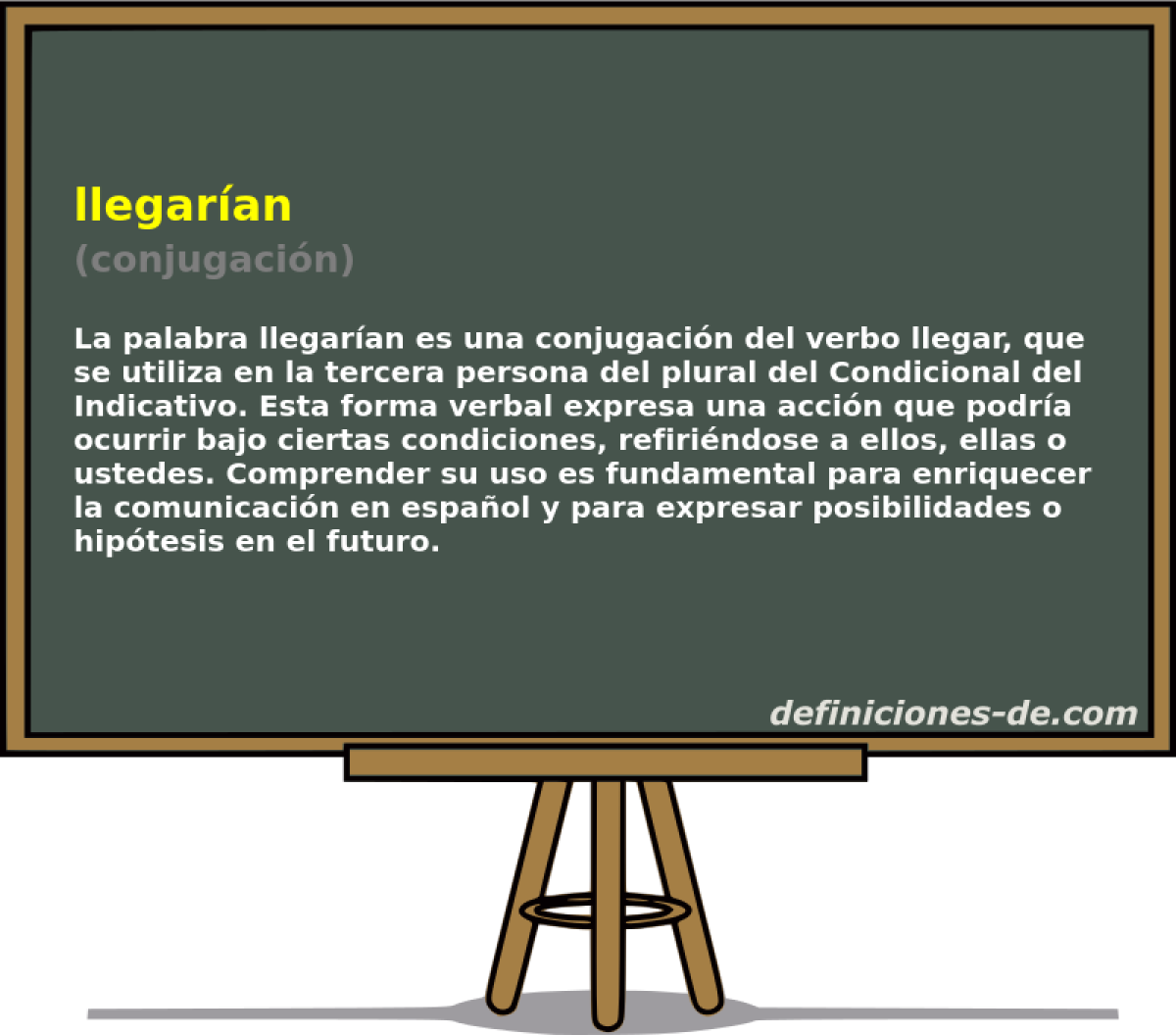 llegarían (conjugación)