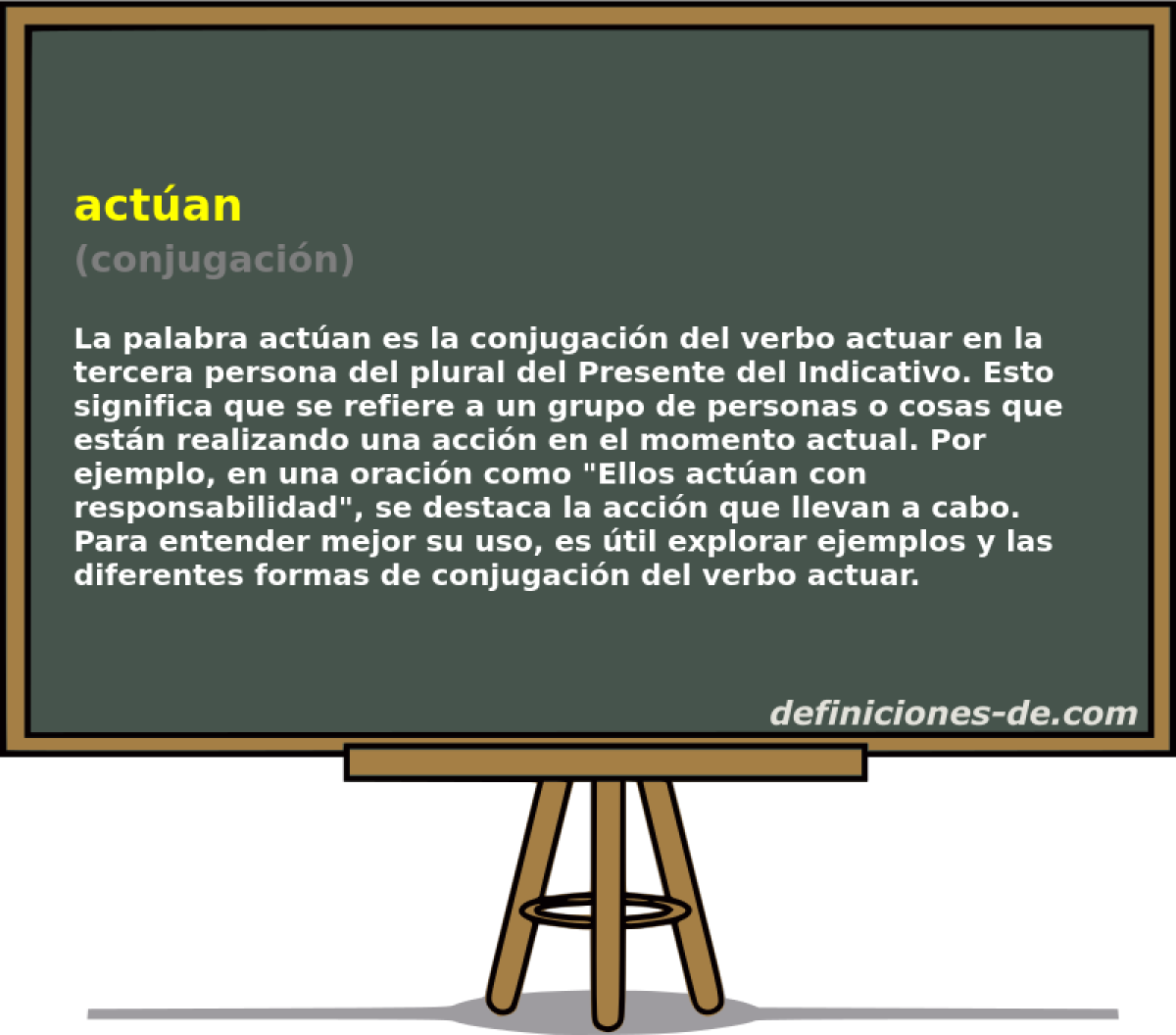 act�an (conjugaci�n)