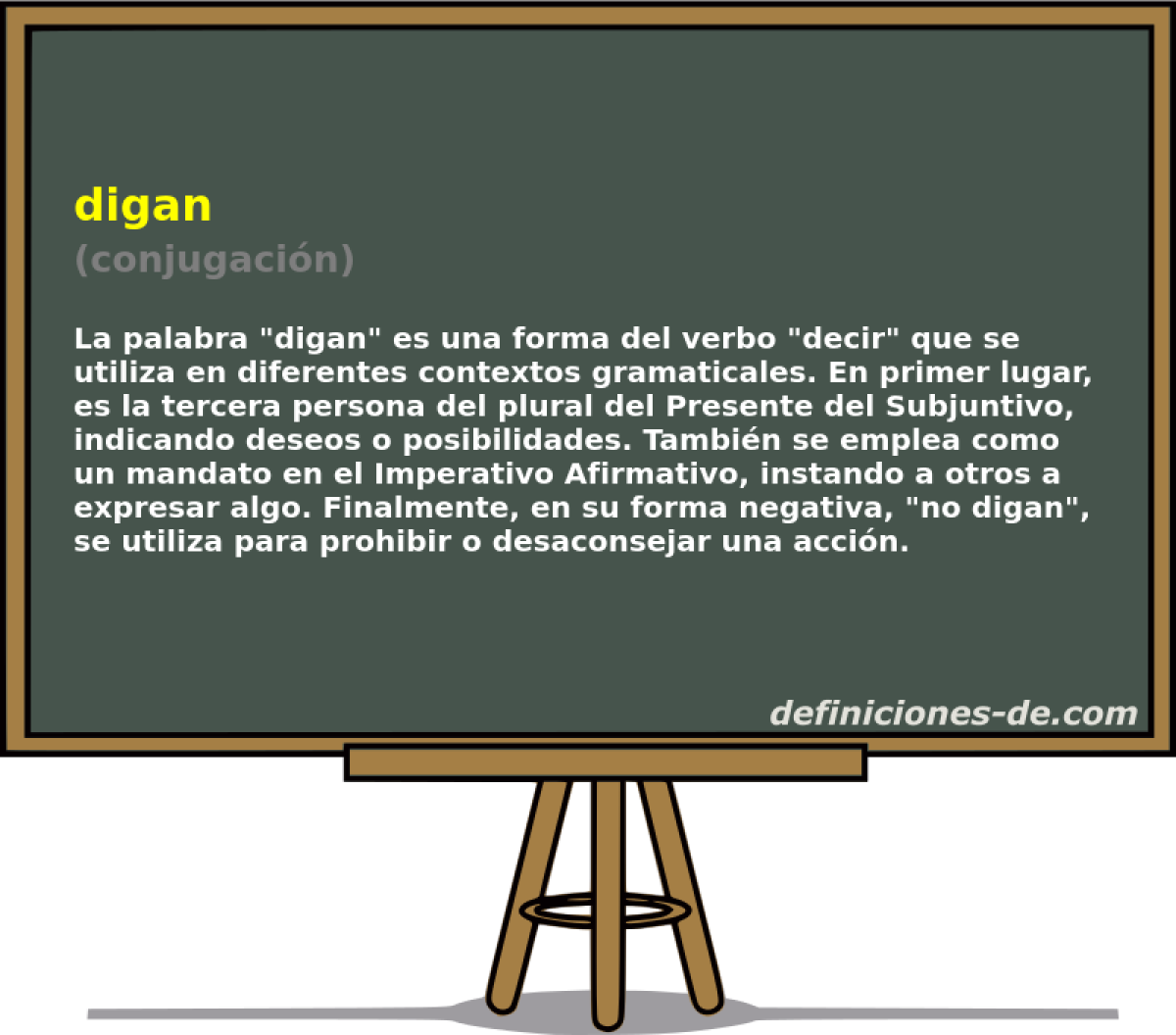 digan (conjugaci�n)