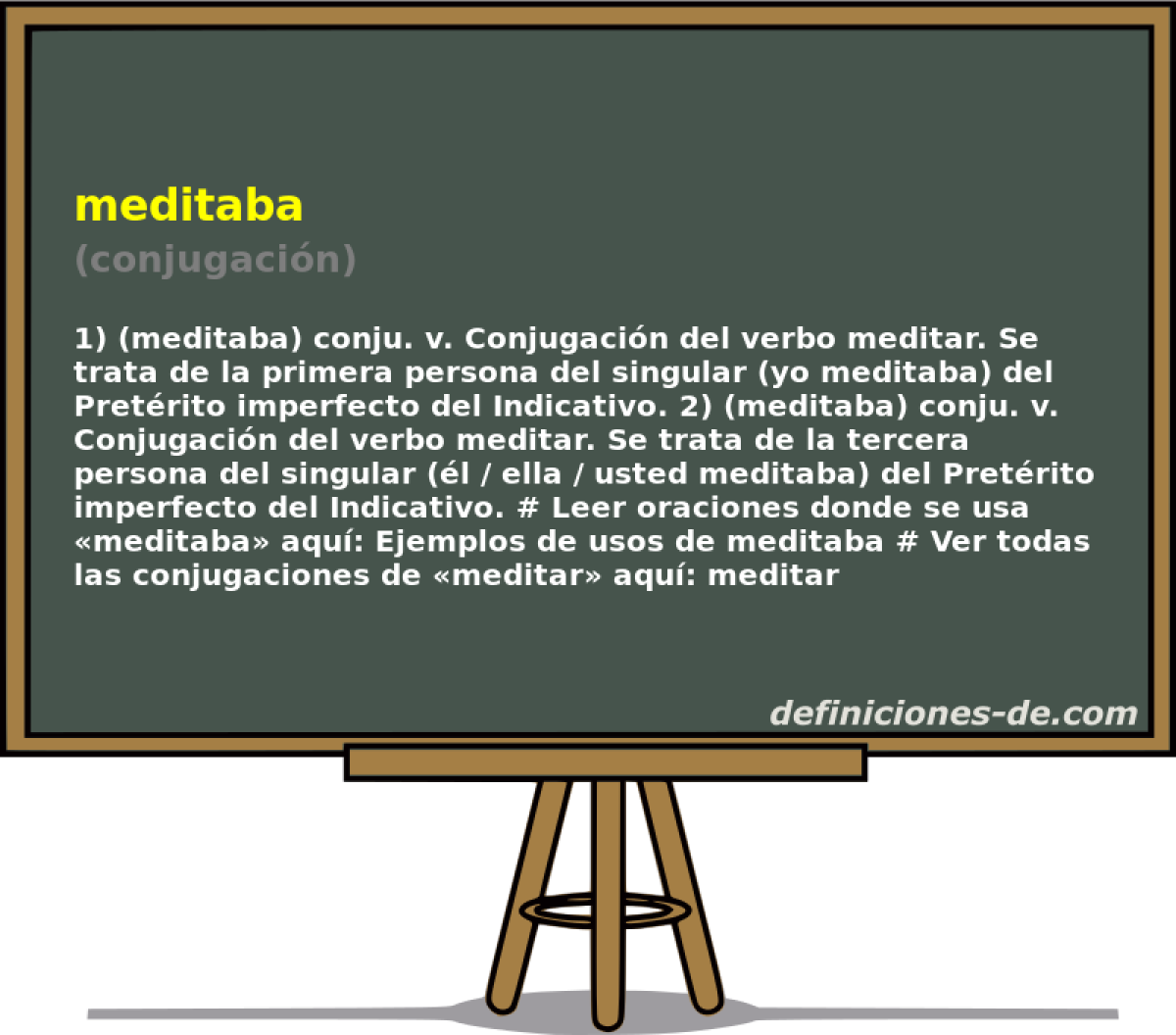 meditaba (conjugacin)