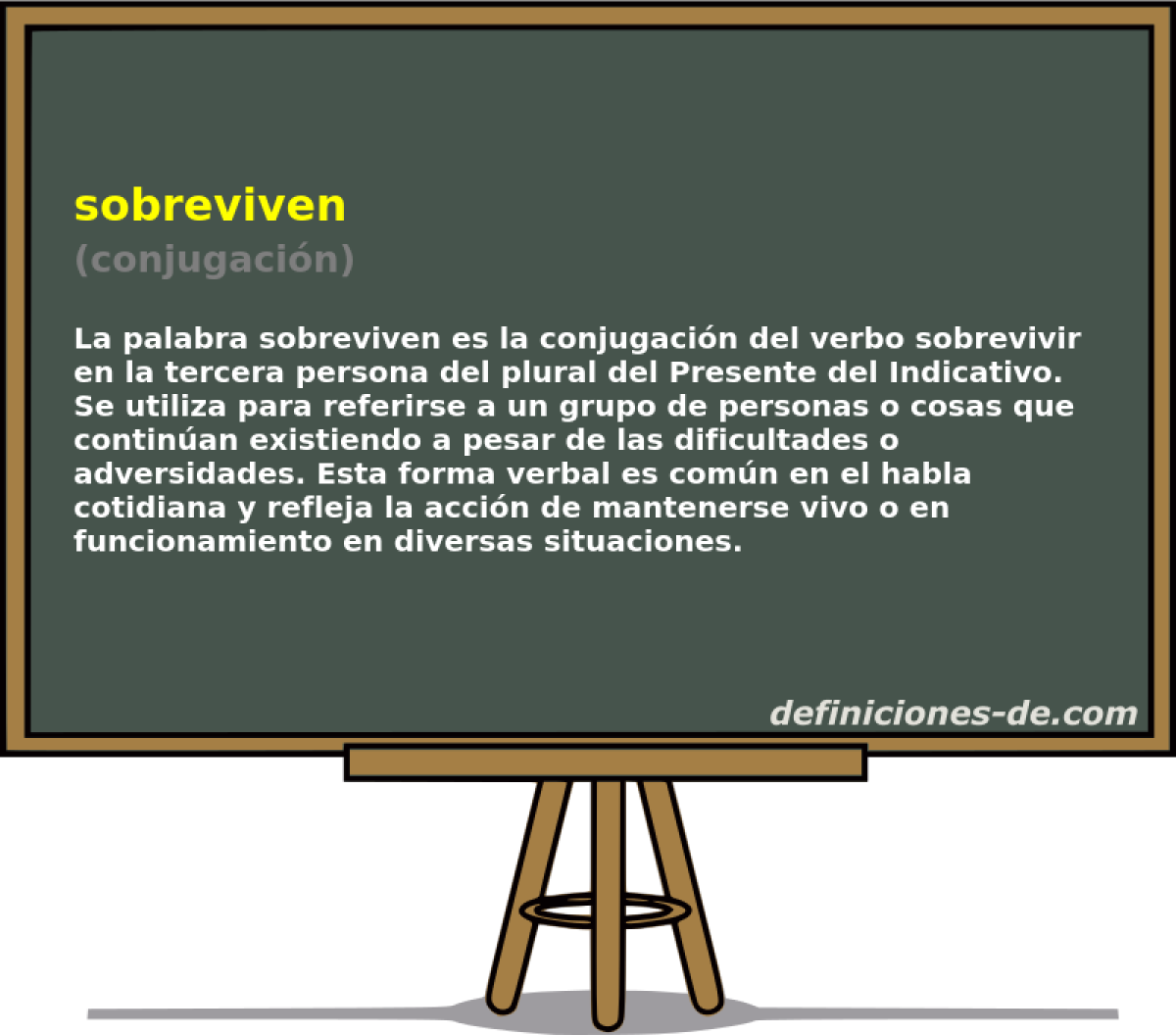 sobreviven (conjugaci�n)