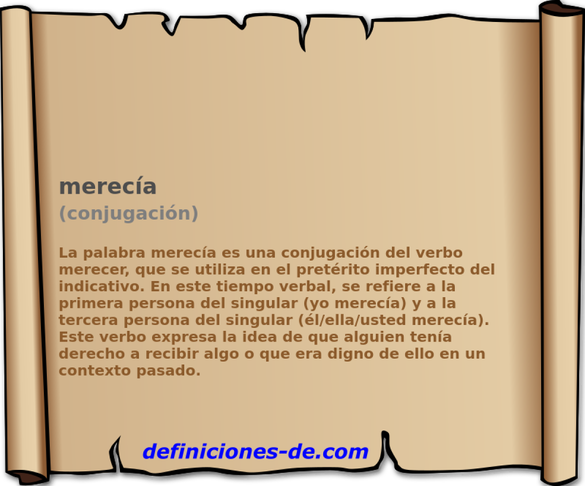 merec�a (conjugaci�n)