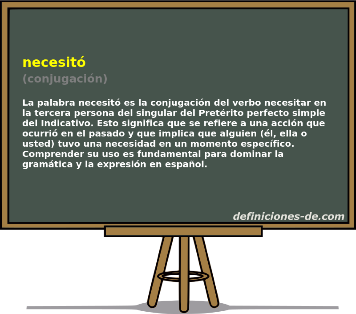 necesitó (conjugación)
