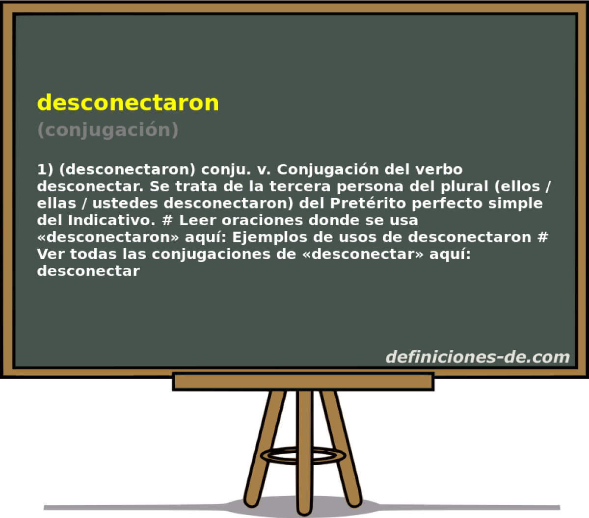 desconectaron (conjugacin)
