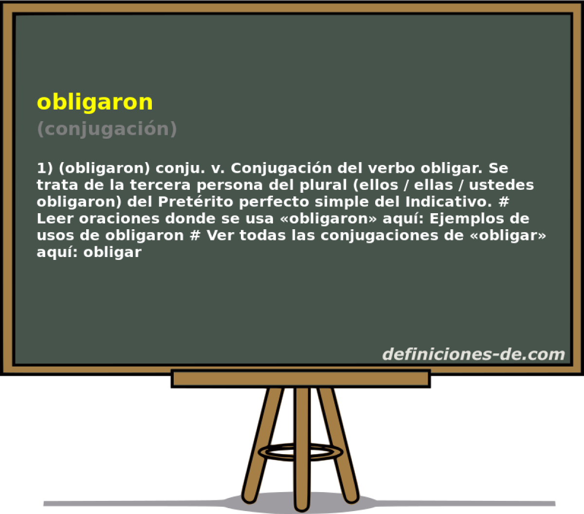 obligaron (conjugacin)