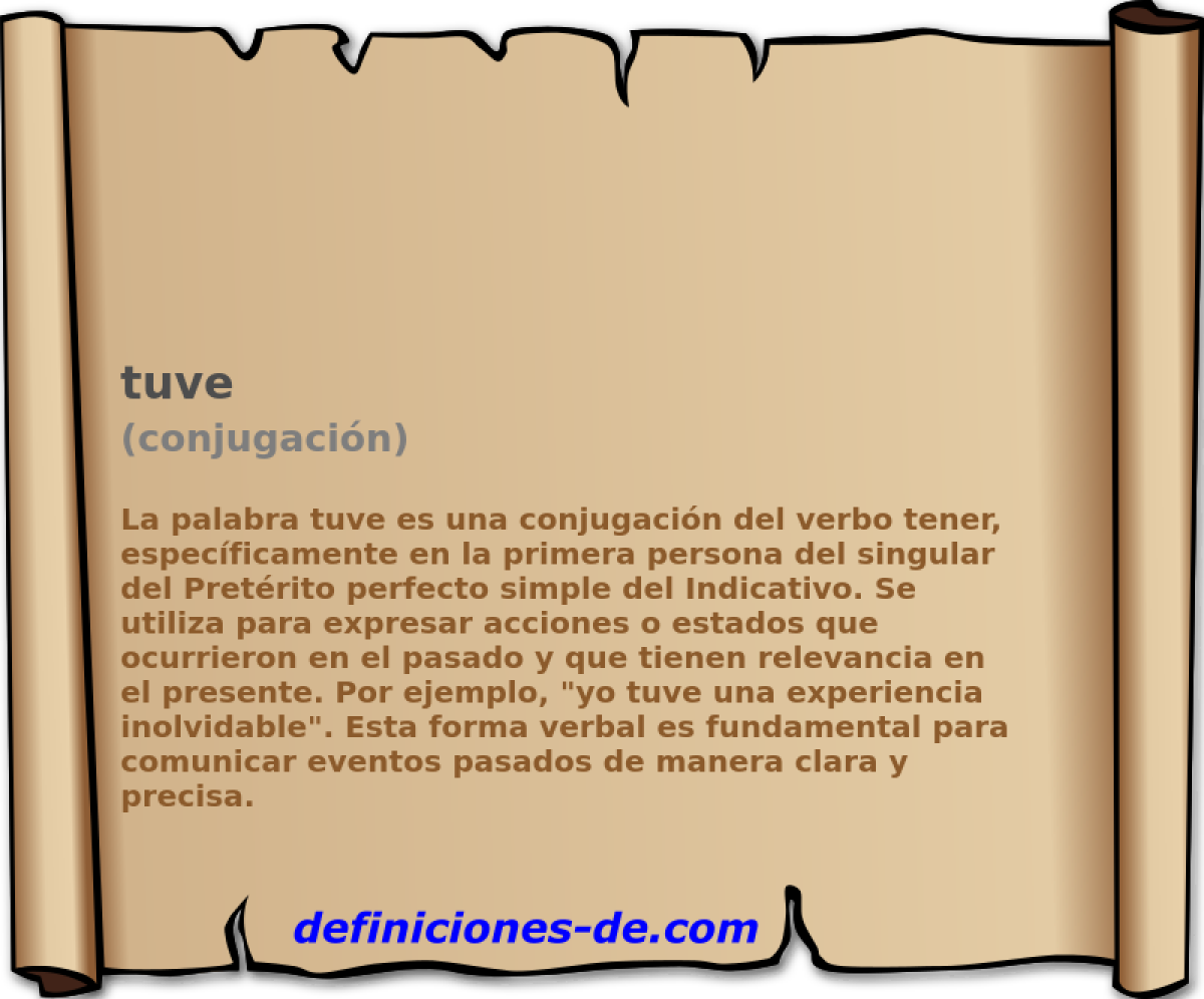 tuve (conjugación)