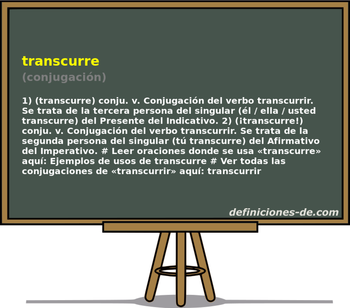 transcurre (conjugacin)