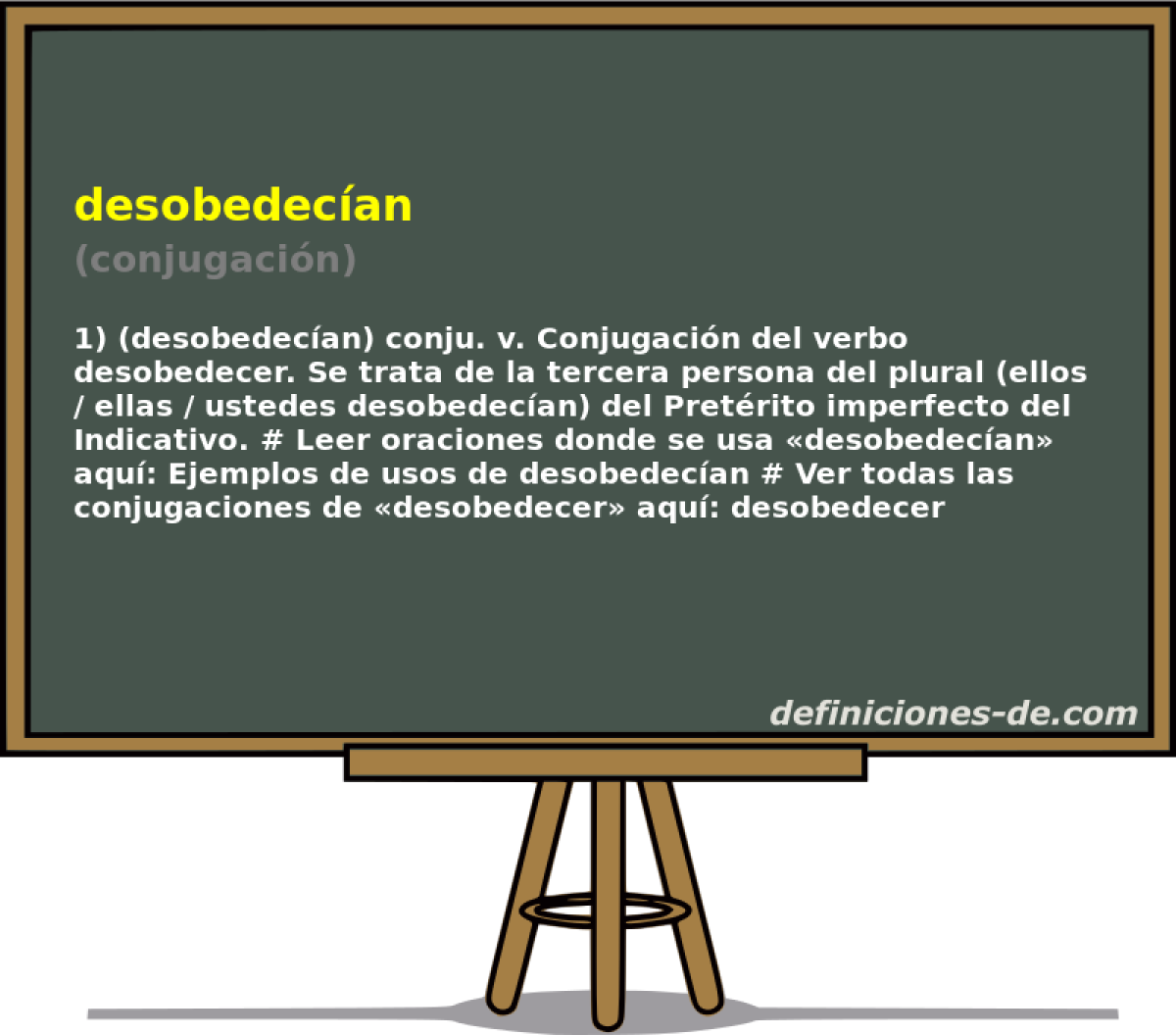 desobedecan (conjugacin)