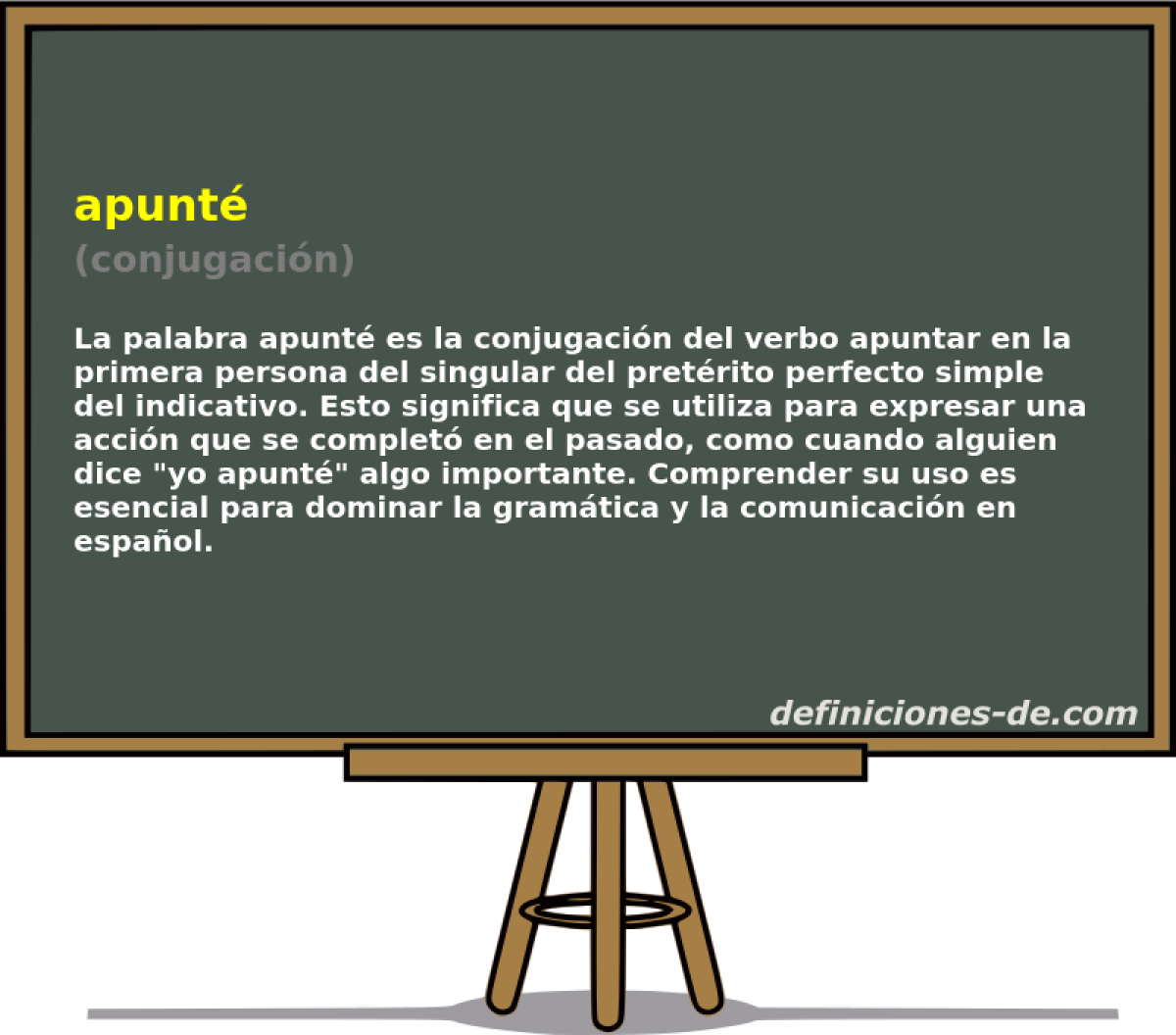 apunté (conjugación)
