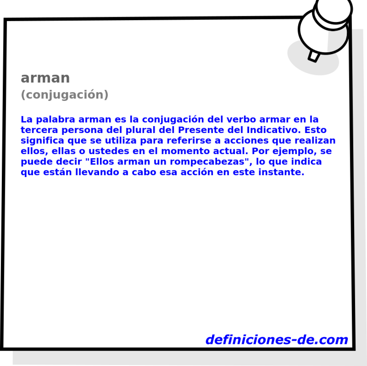 arman (conjugación)