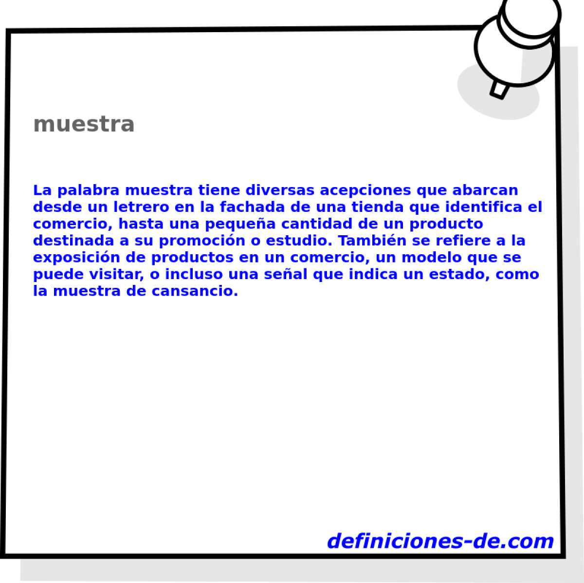 muestra 