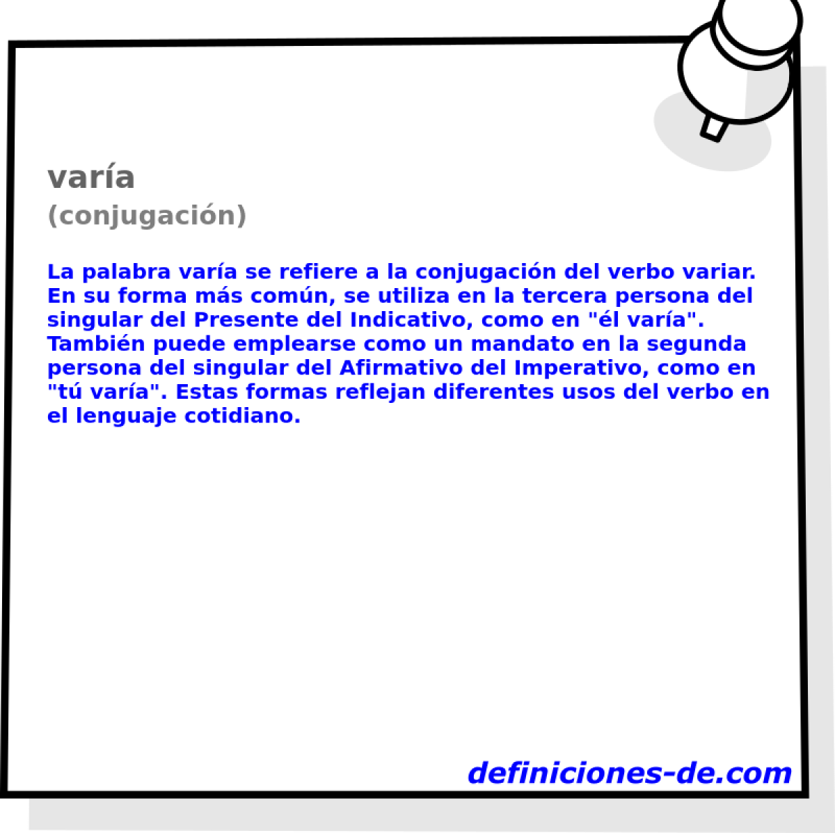 var�a (conjugaci�n)