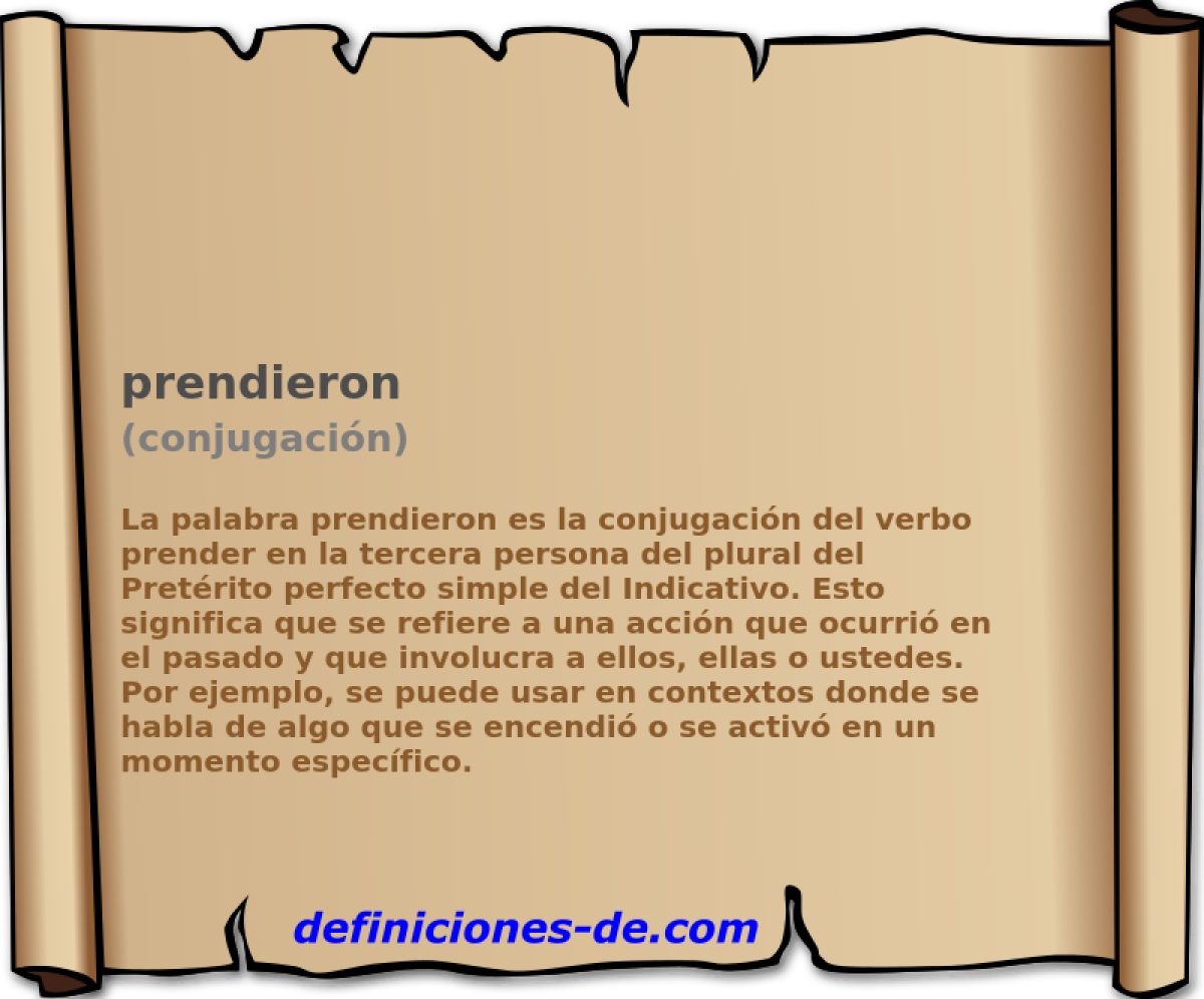 prendieron (conjugación)