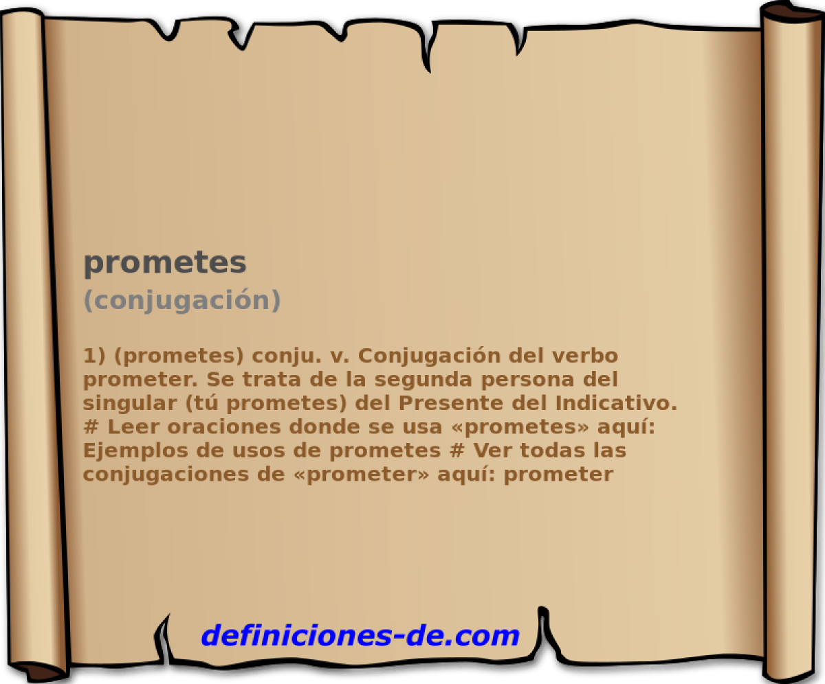 prometes (conjugacin)