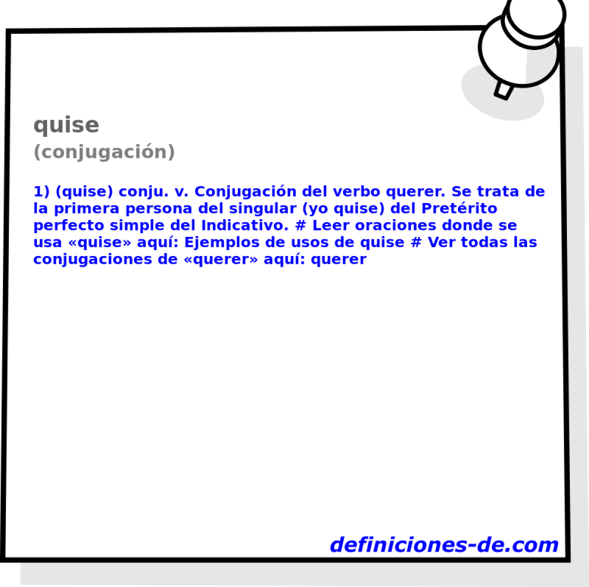 quise (conjugacin)