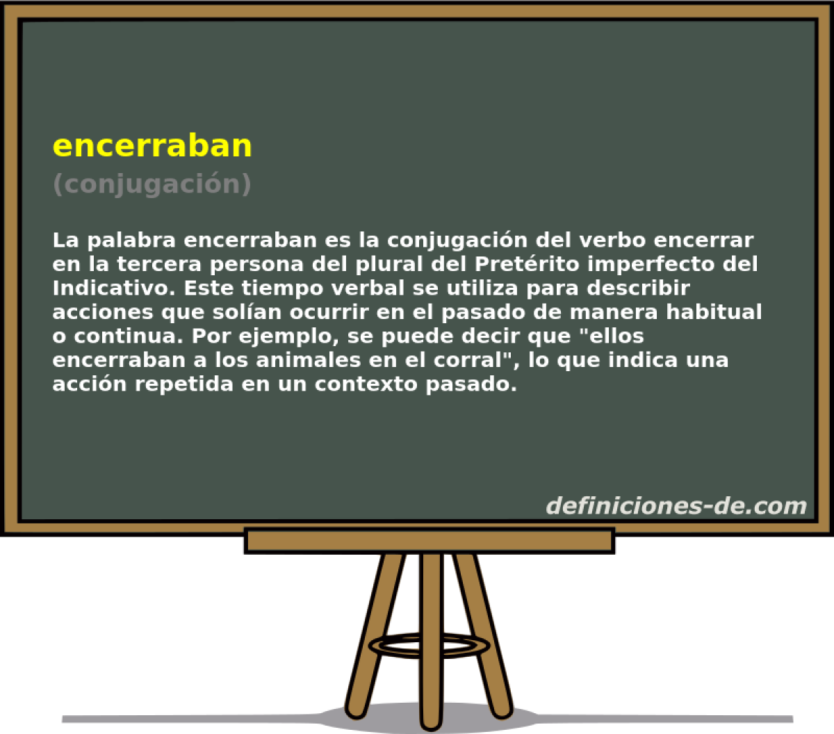 encerraban (conjugación)