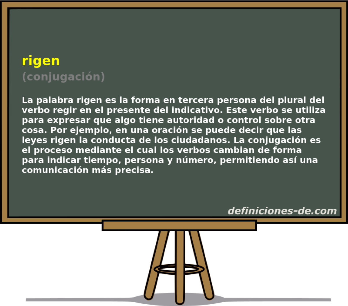 rigen (conjugaci�n)