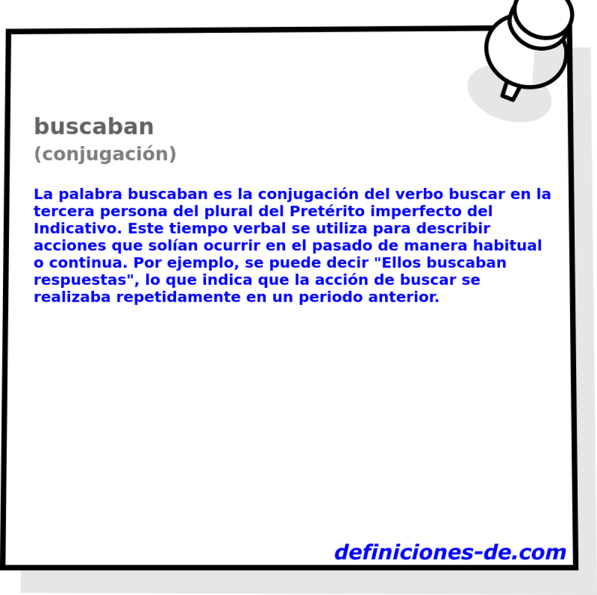 buscaban (conjugación)