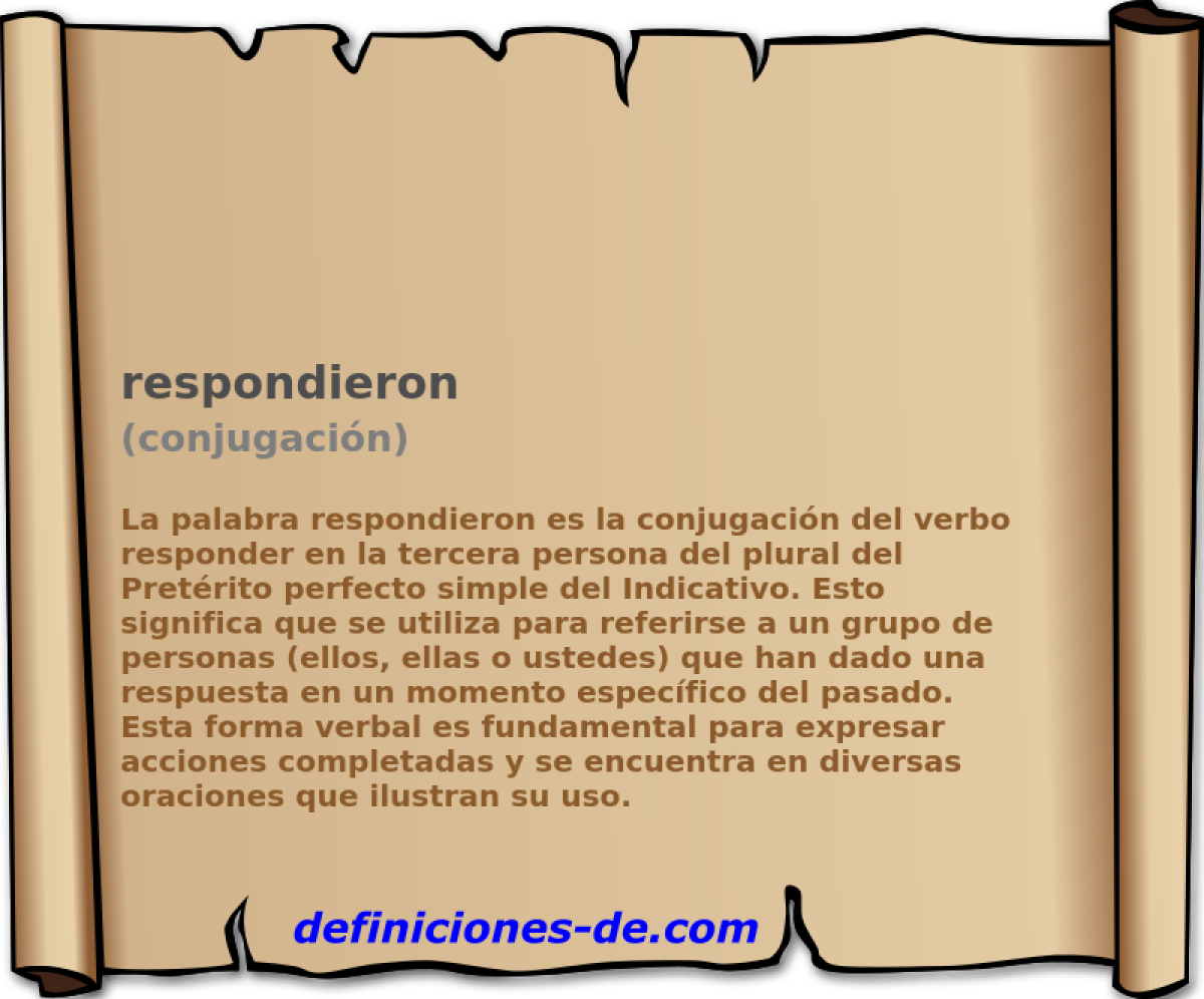 respondieron (conjugaci�n)