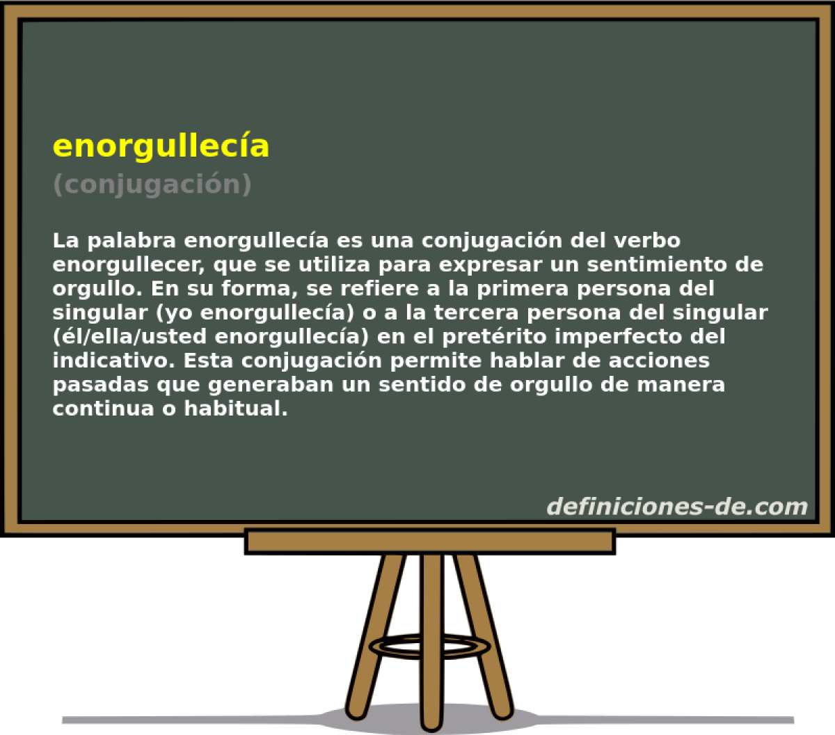 enorgullecía (conjugación)