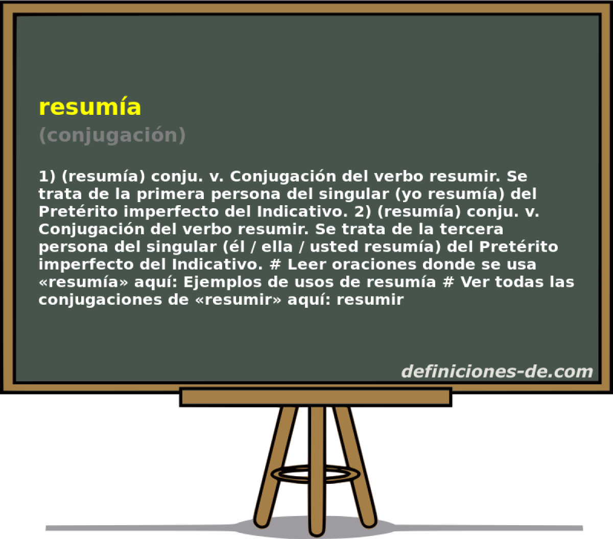 resuma (conjugacin)