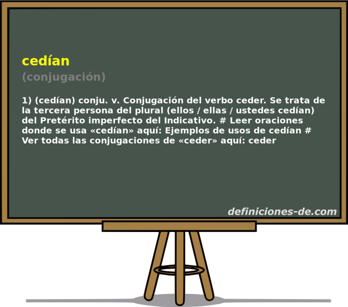 cedan (conjugacin)