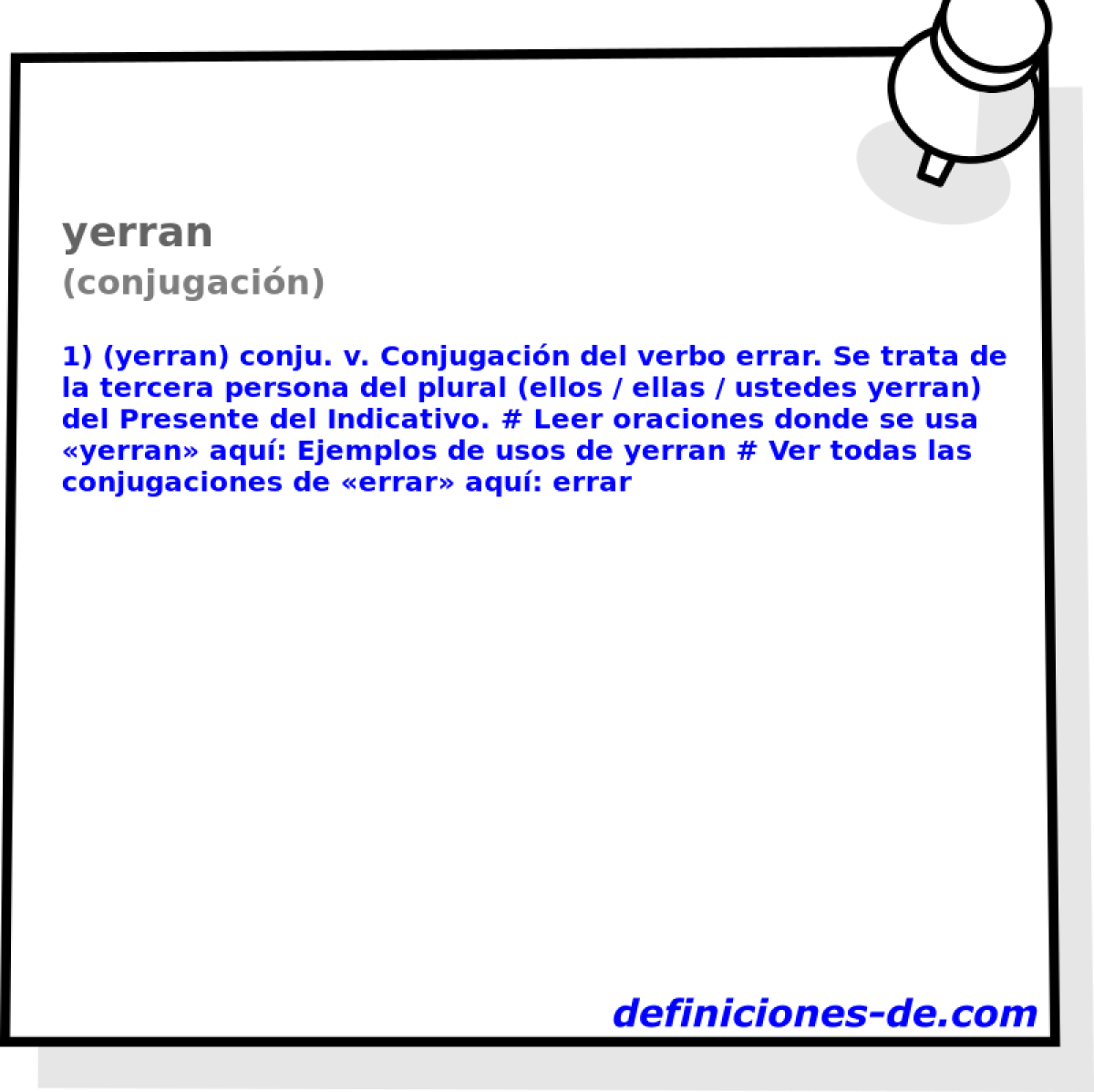 yerran (conjugacin)