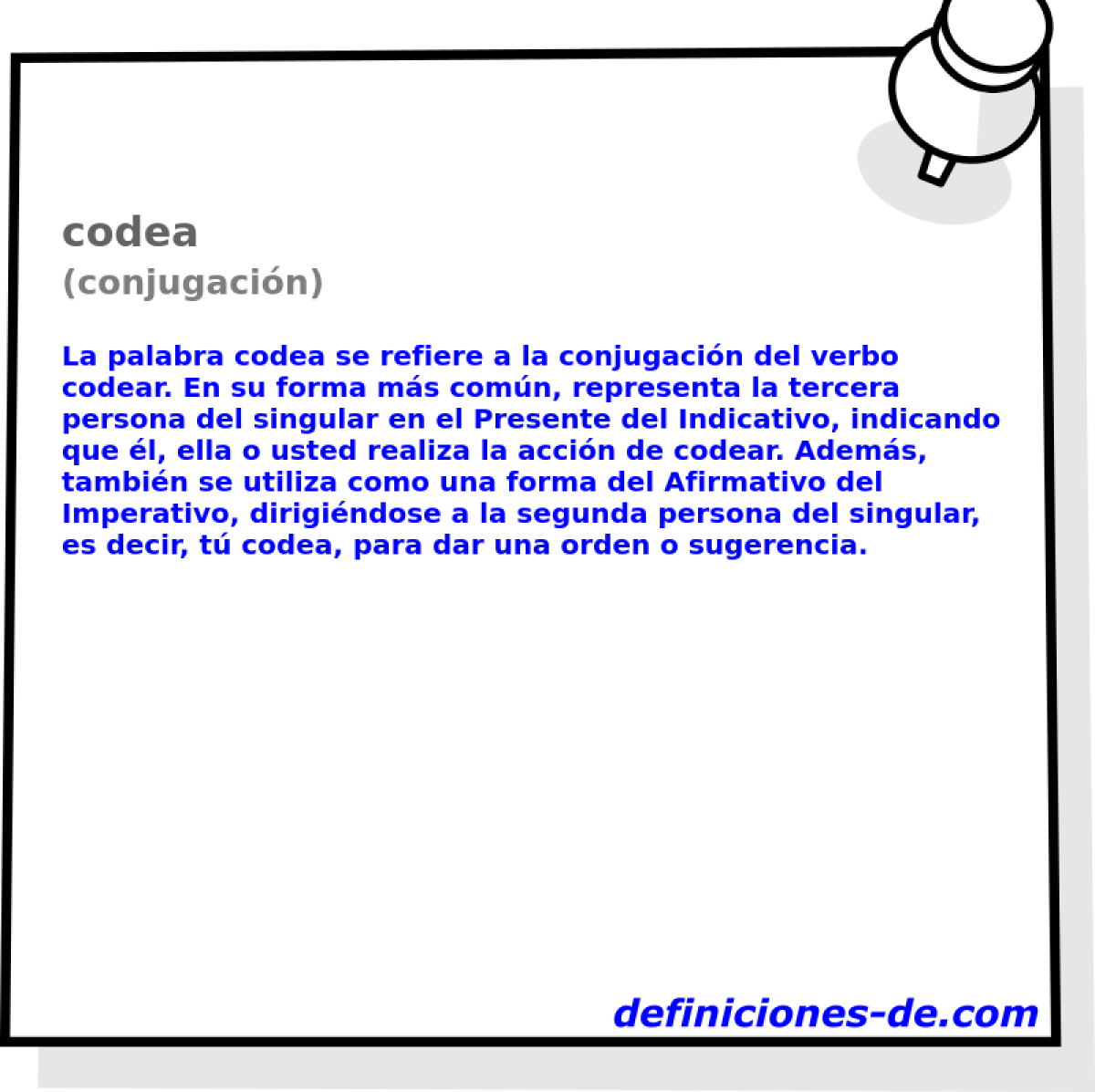 codea (conjugaci�n)