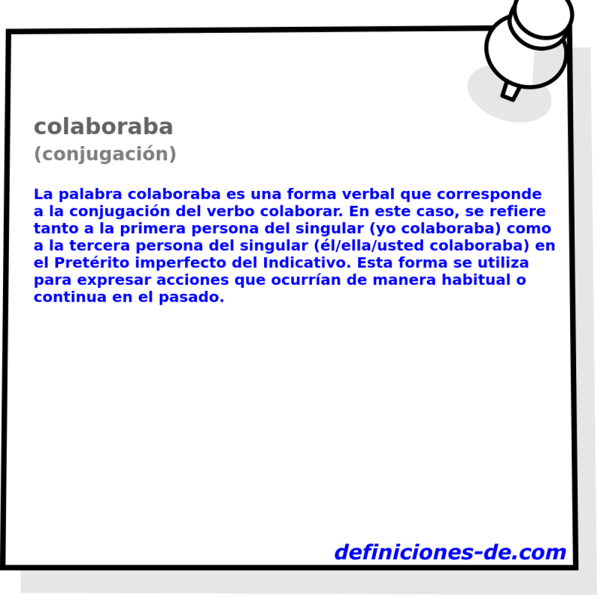 colaboraba (conjugación)