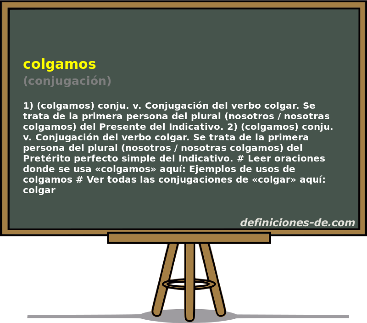colgamos (conjugacin)