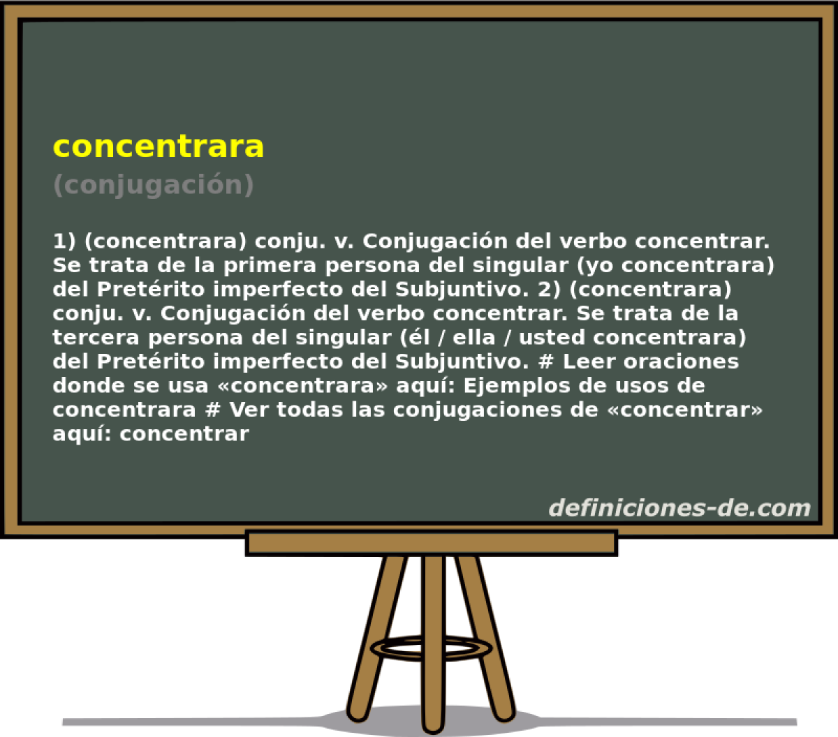 concentrara (conjugacin)