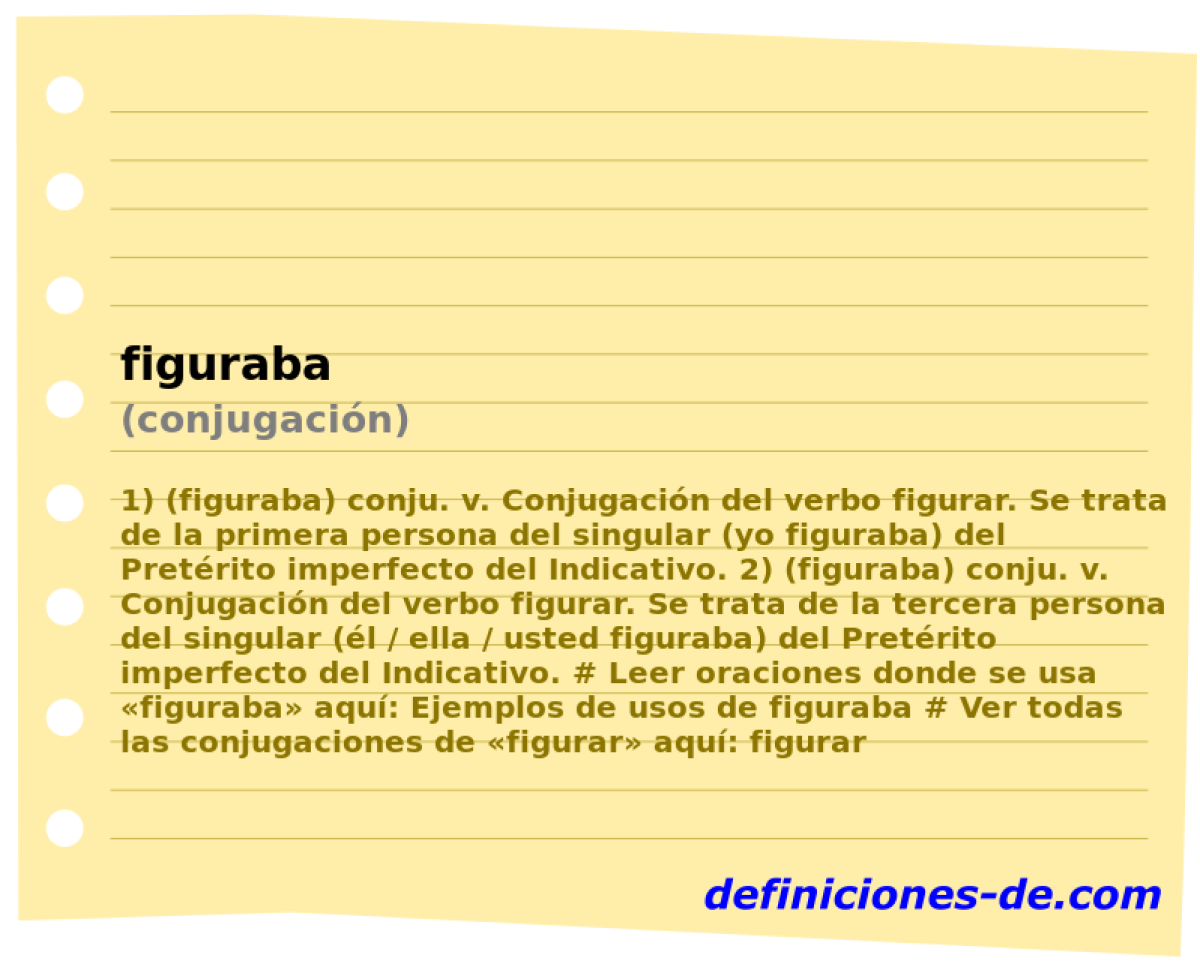 figuraba (conjugacin)