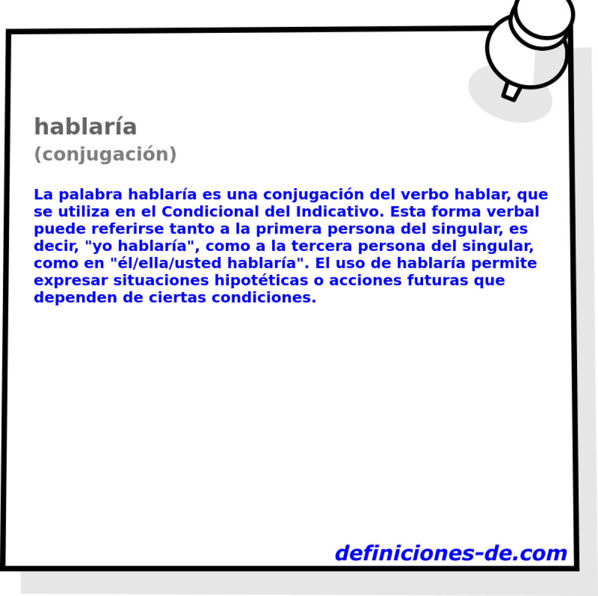 hablaría (conjugación)