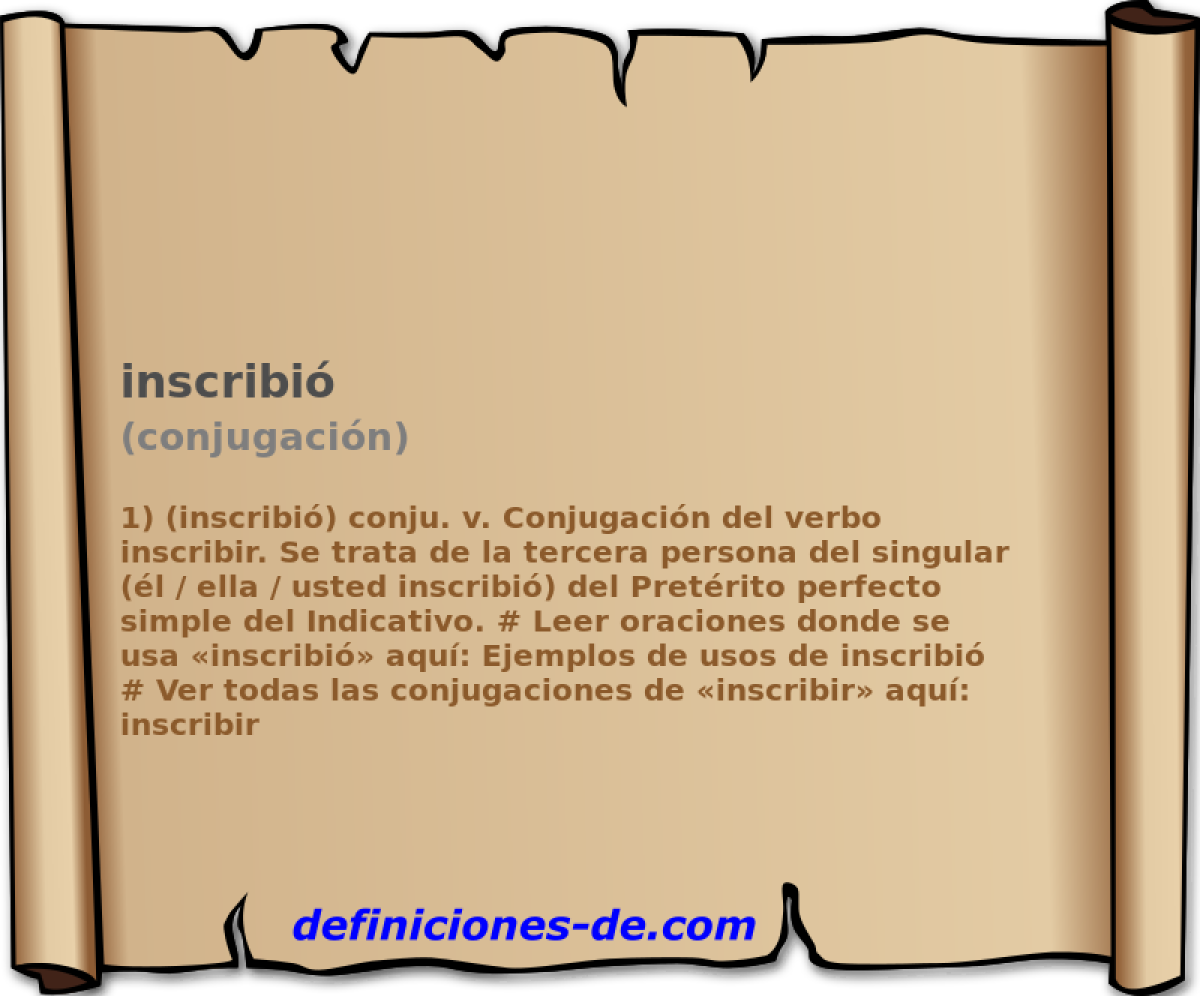 inscribi (conjugacin)