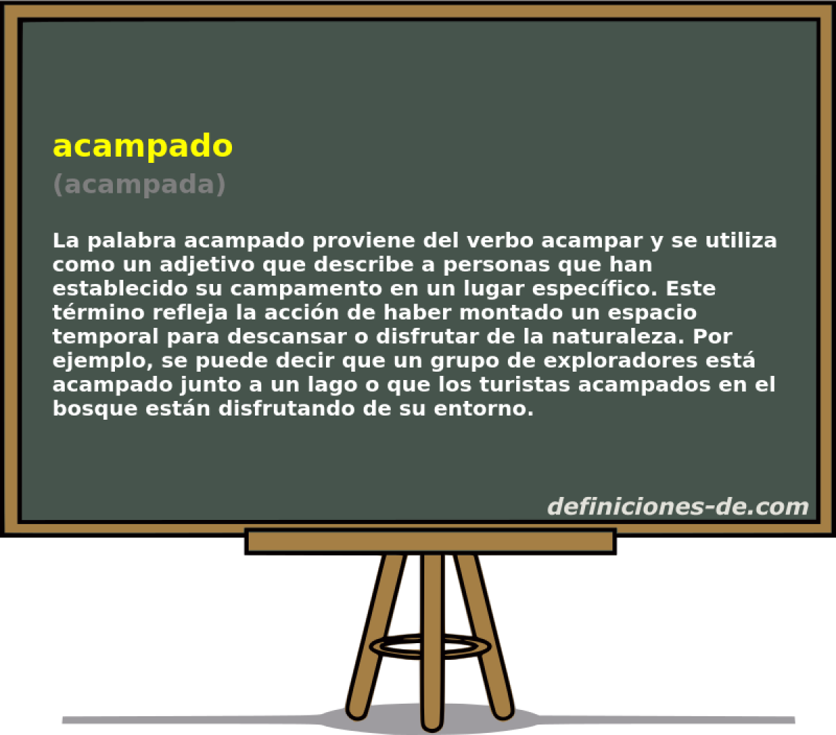 acampado (acampada)