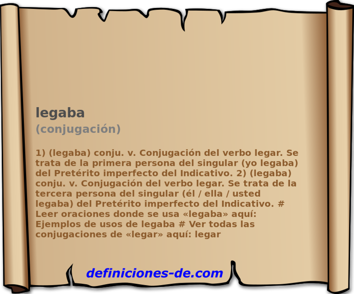 legaba (conjugacin)